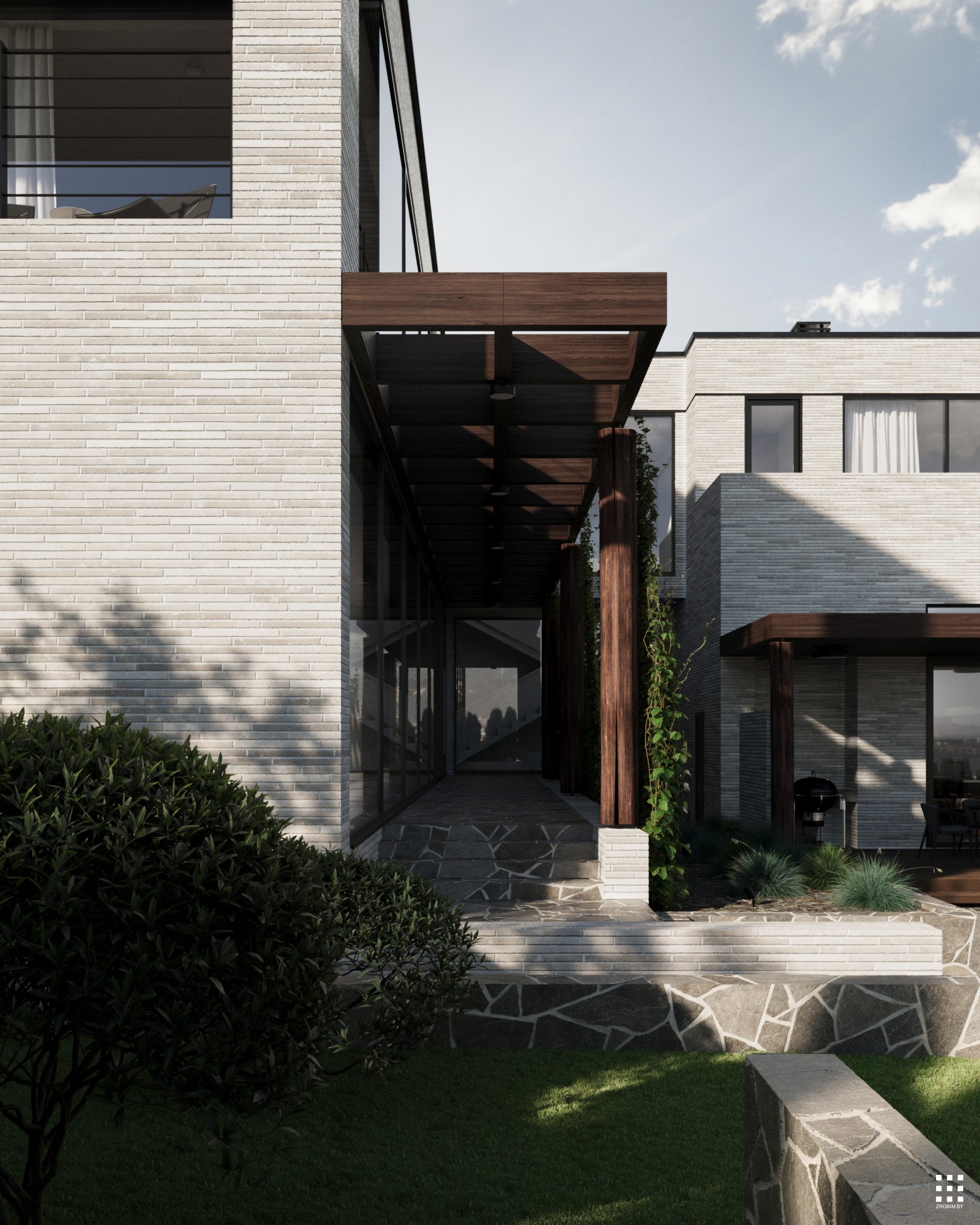 Армавире готовый дом ландшафт